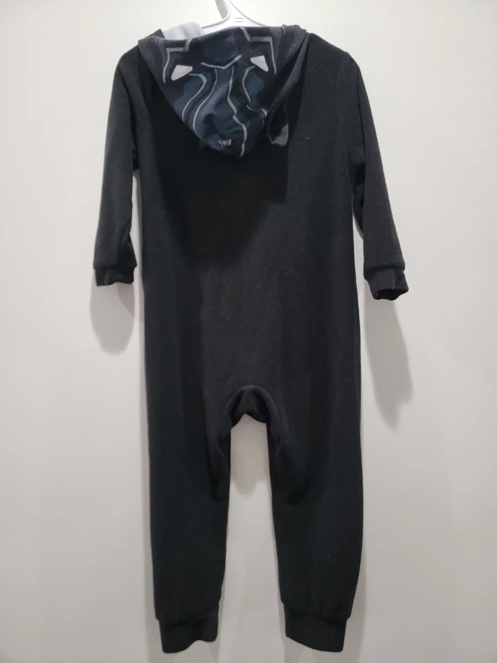 Marvel Black Panther Kids One-Piece Footie Hoodie Pjs Sz 4